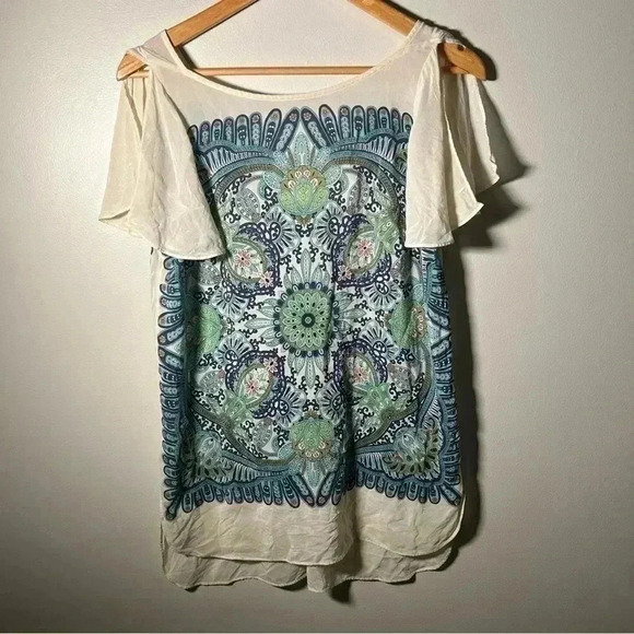 Maeve  Anthropologie 100% silk tunic blouse S - Picture 4 of 8